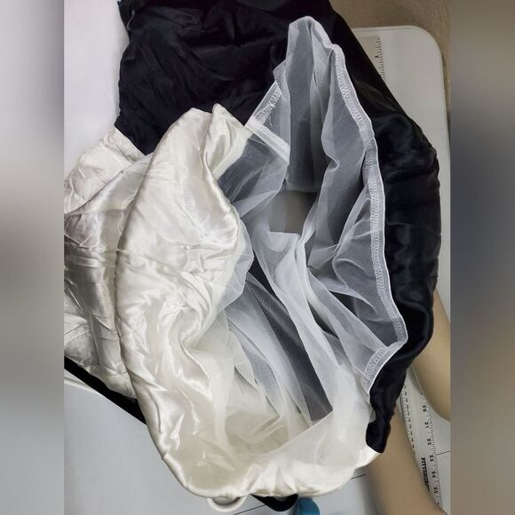 Jessica McClintock Girls Black and White Sleeveless Dress - Picture 14 of 16